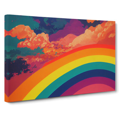 Pop Art Rainbow Vol.3 Abstract - Wrapped Canvas