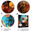 Orange orange futuriste Beaver Builder - art mural en métal Beaver-101154425