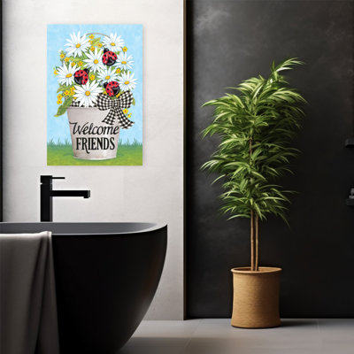 «Welcome Friends», coccinelles, coccinelle contemporaine, fleur printanière, art