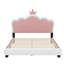 Lit princesse rembourré avec tête de lit couronne-420269131-420269132
