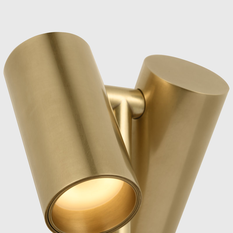 Doppia Short Accent Rechargeable Table Lamp, Gold