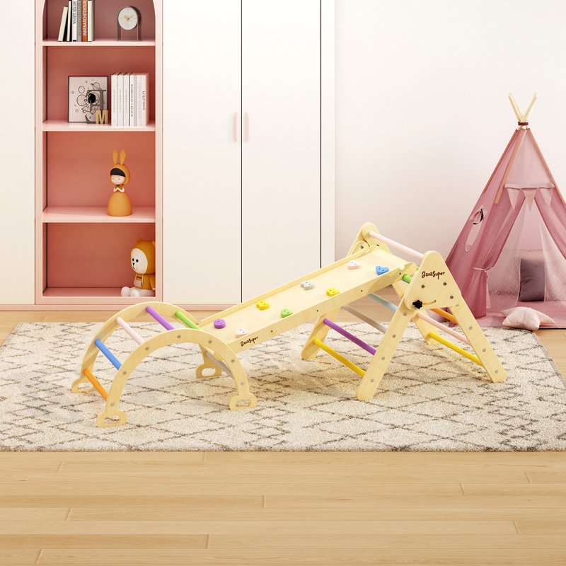 3-in-1 Triangle Wood Climber