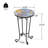 Outdoor Colorful & Black Patio Side Table, Perfect For Patio & Balcony