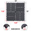 Carreaux de terrasse en plastique 12 po x 12 po - Boîte de 44 carreaux imperméables pour l'extérieur, plancher pour patio, balcon et cour arrière, installation facile.-114853413