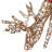 Rattan Grazing Reindeer with Bow and LED Lights Décor