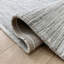 Tapis intérieur rayé gris / crème 5 pi x 8 pi (5 pi 3 po x 7 pi 7 po) Sama de Branch Branch-243424164