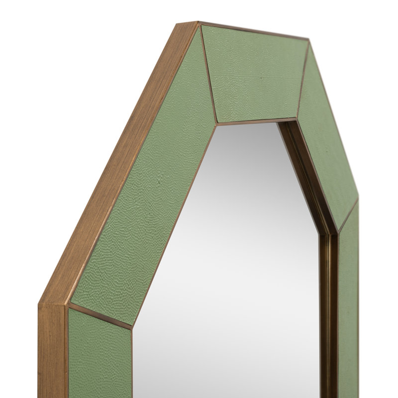 Eleanor Octagon Iron Mirror, Watercress