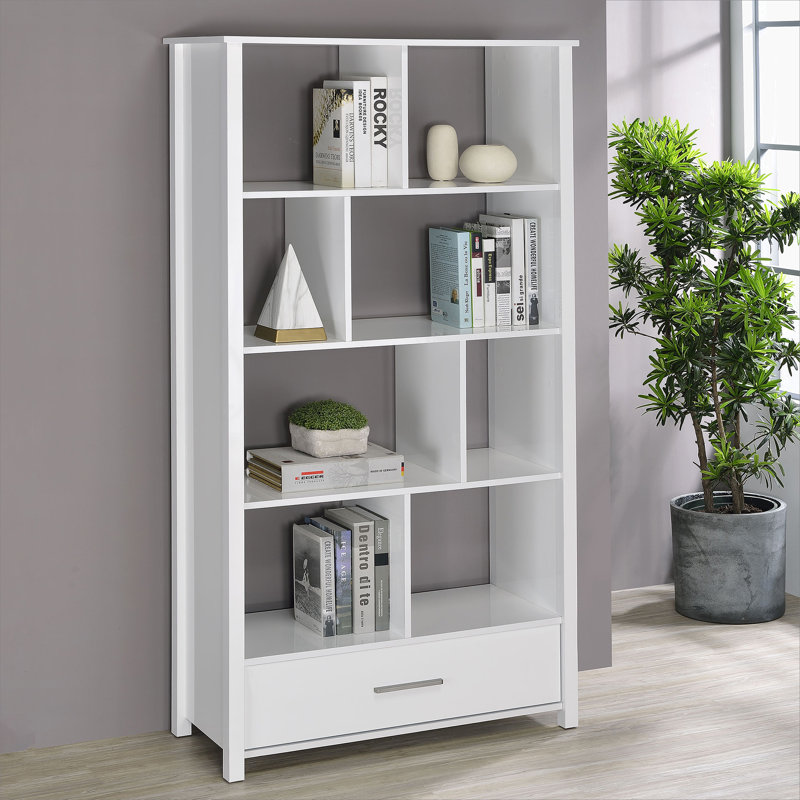 Bibliothèque de rangement Dylan, Blanc brillant