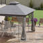 Pavillon de jardin en métal Outsunny