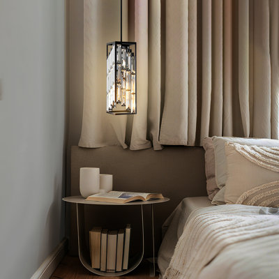 Luminaire suspendu moderne en cristal