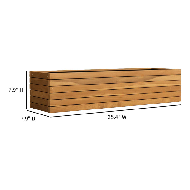 Boîte à fleurs d'extérieur Touchstone, H 7,9 po x l 35,4 po x P 7,9 po