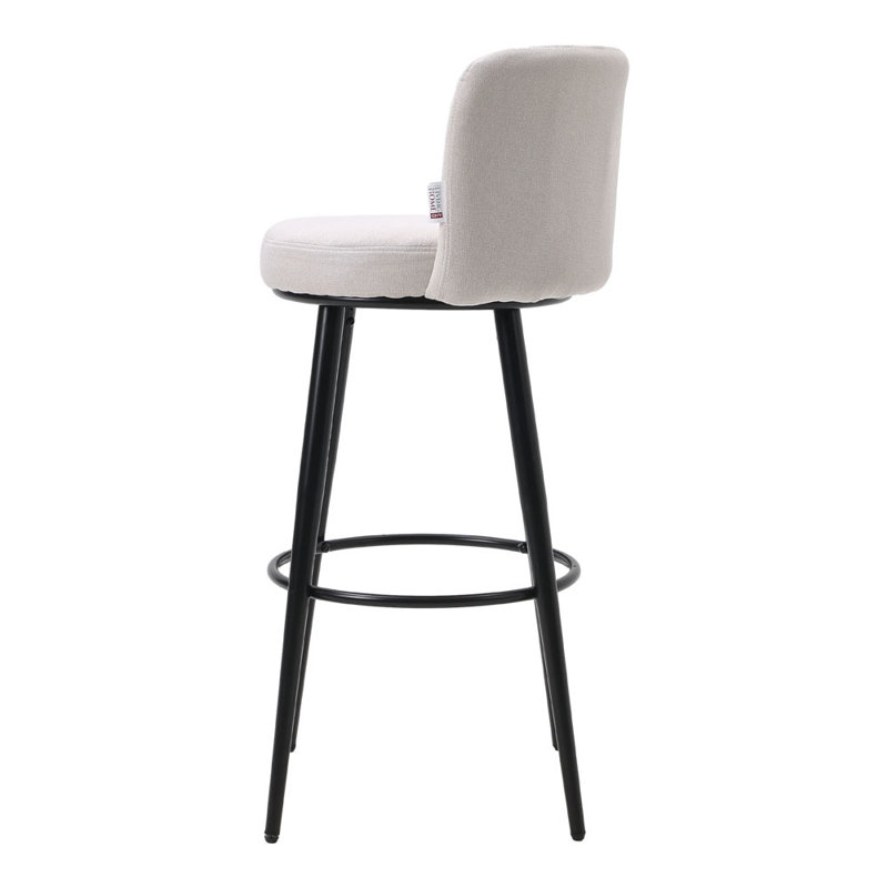 Bowne Upholstered Counter Stool with Metal Frame
