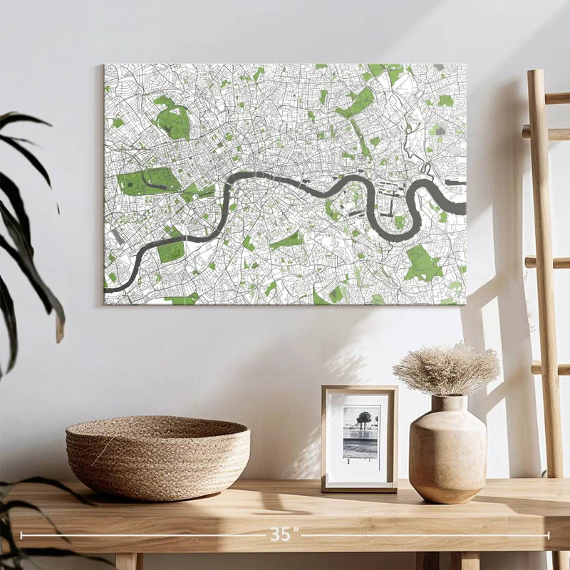 Carte du métro Aliaz London, H 16 po x l 24 po