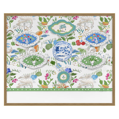 Dana Gibson " Plate Wall " by Dana Gibson