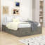 Lit plateforme en bois 6 tiroirs au design épuré-461776986-461776965