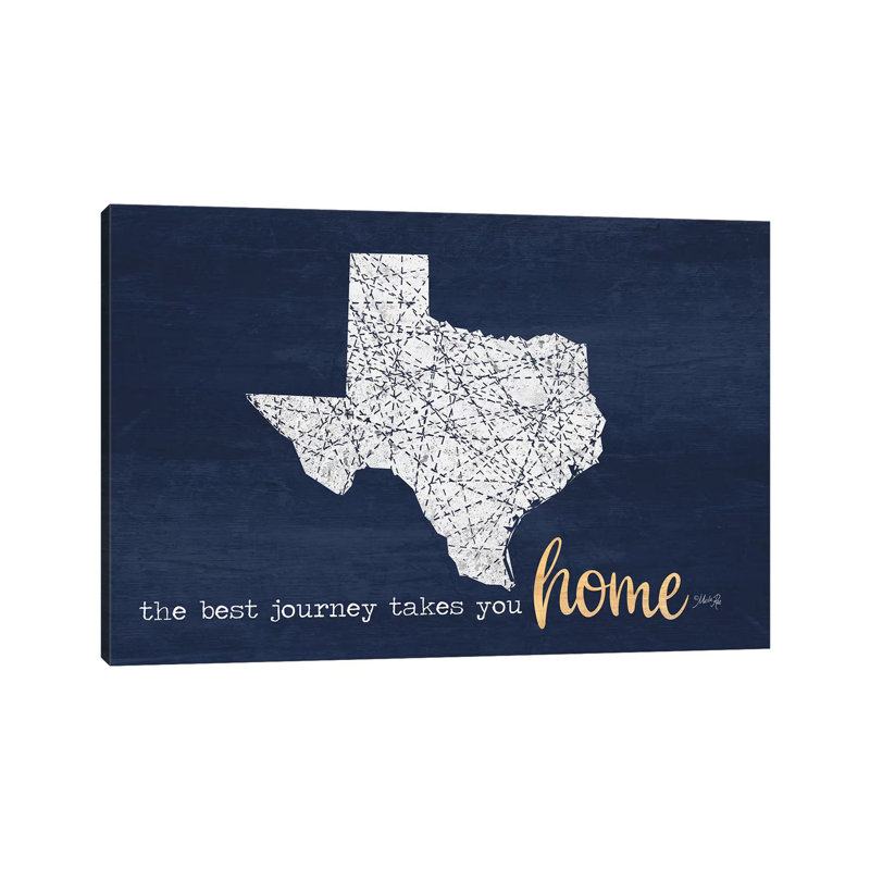 Best Journey - Texas by Marla Rae - Print on Canvas, 66.04cm H x 101.6cm W x 3.81cm D, Wrapped Canvas