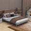 Lit plateforme double flottant de conception moderne-1541390705-1541390706