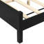 Structure de lit grand avec tête de lit verte, lit en bois massif noir et vert, aucun sommier requis, mobilier de chambre moderne-764909427