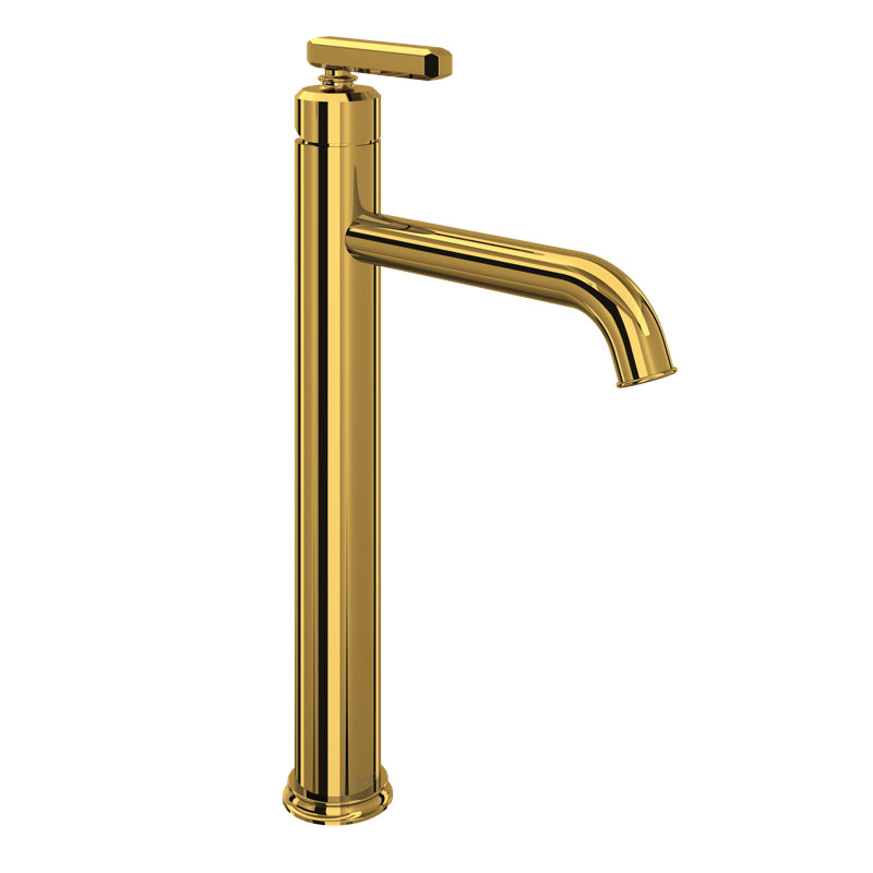 Apothecary Vessel Bathroom Faucet, Unlacquered Brass