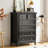 Farmhouse 6-Drawer Tall Dresser - Storage Chest For Bedroom, Entryway & Hallway-1730581529