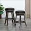 Tabouret de comptoir avec siège pivotant, tissu, parfait pour les cuisines et les bars modernes