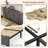Upholstered Storage Platform Bed Frame with Adjustable Height Velvet Headboard, LED Light & Charging Station, No Box Spring Needed-2113428756-2113428757