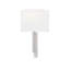 Textile - Hamilton ADA 1-Light Wall Sconce White Linen Fabric Shade-100943146