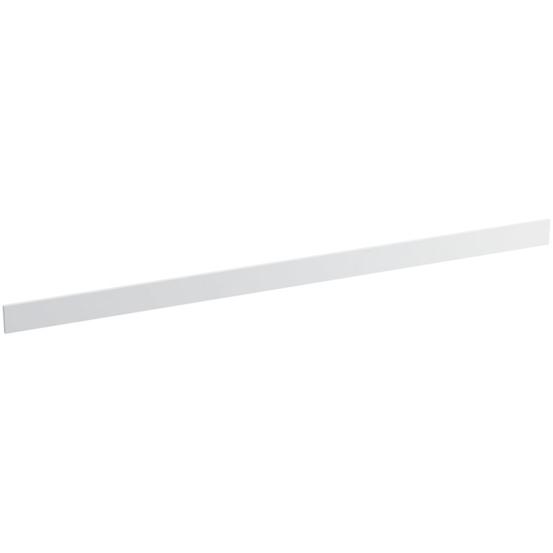Solid/Expressions 73" Backsplash Kit, White Expressions