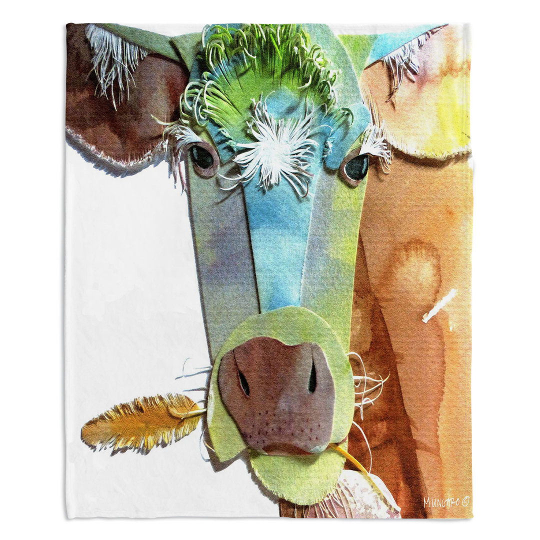 Cow Blanket DiaNoche Designs 