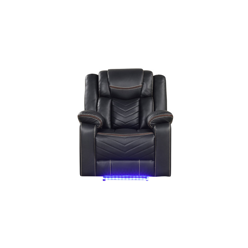 Fauteuil inclinable Jahshun noir, Noir