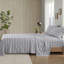 100% flanelle de coton 3 pièces de drap-housse pour couvre-matelas 12 "pour 14" comprenant 1 taies d'oreiller plates et 2 lavables à la machine entièrement élastiques-121170594