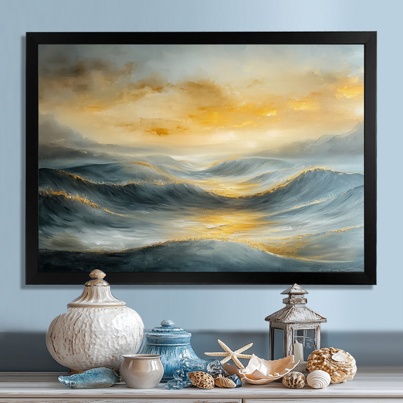Harber - Coastal Canvas Art Print, Reproduction encadrée d'une seule photo, Noir, noir, noir, noir, H 12 po x l 20 po