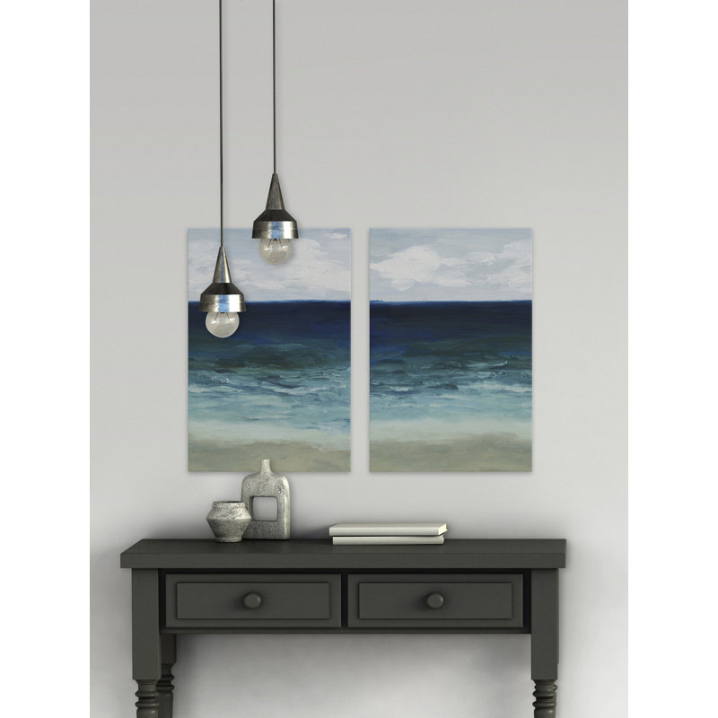 " Ocean Deep " 2 - Pieces, 18" H x 12" W