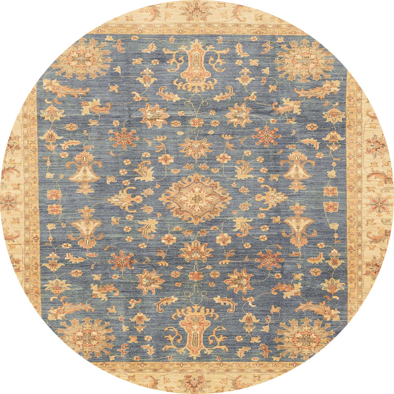 Tapis abstrait moderne 3751ABS3769, Rond 3 pi