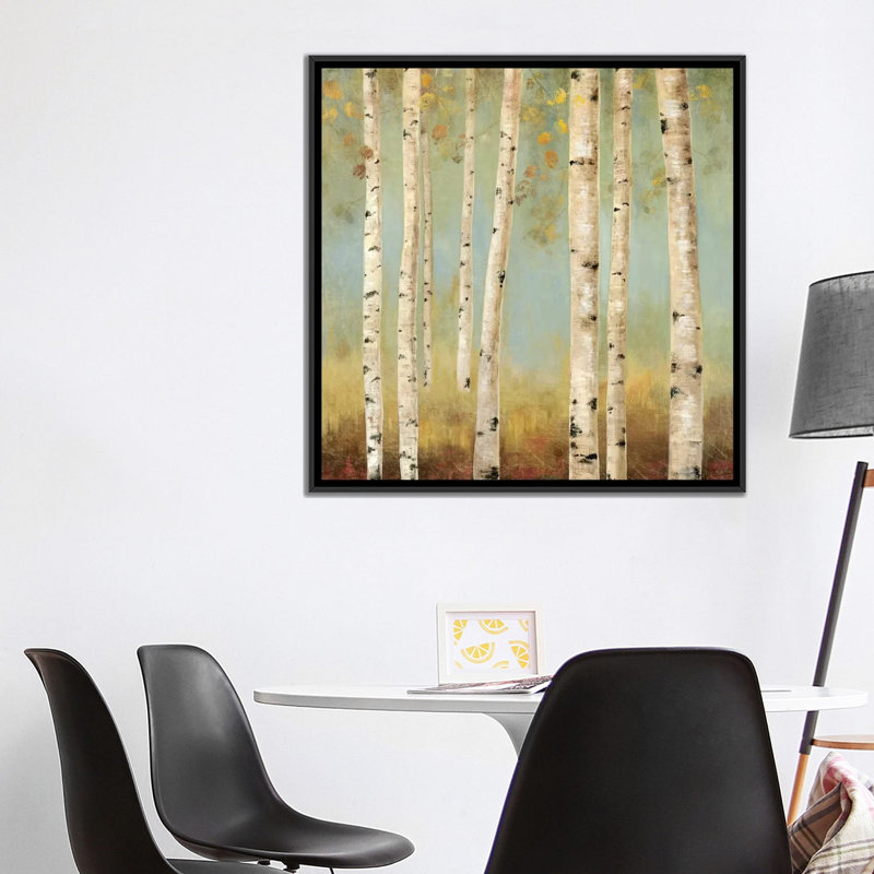 « eco ii », impression sur toile, H 18 po x l 18 po x P 1,5 po, Toile avec cadre noir, Pas de tapis