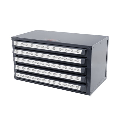 Armoire-distributeur à perceuse, armoire de rangement à cinq tiroirs pour 33/64 "à 63/64"