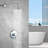 Topcraft 10-Inch Round Wall-Mounted Rain Shower System-88712970