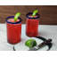Verre à vin 14 oz. Verre à boire - motif à rebord bleu