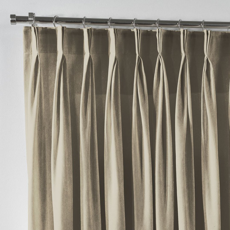 Room Darkening Single Curtain Panel, 190cm Width x 245cm Drop, Dark Grey