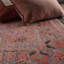 Tapis oriental rose / bleu clair lavable à la machine-1776456848
