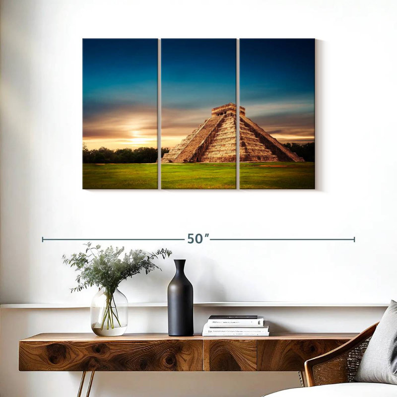 Adella Chichen Itza Pyramid, 24" H x 38" W