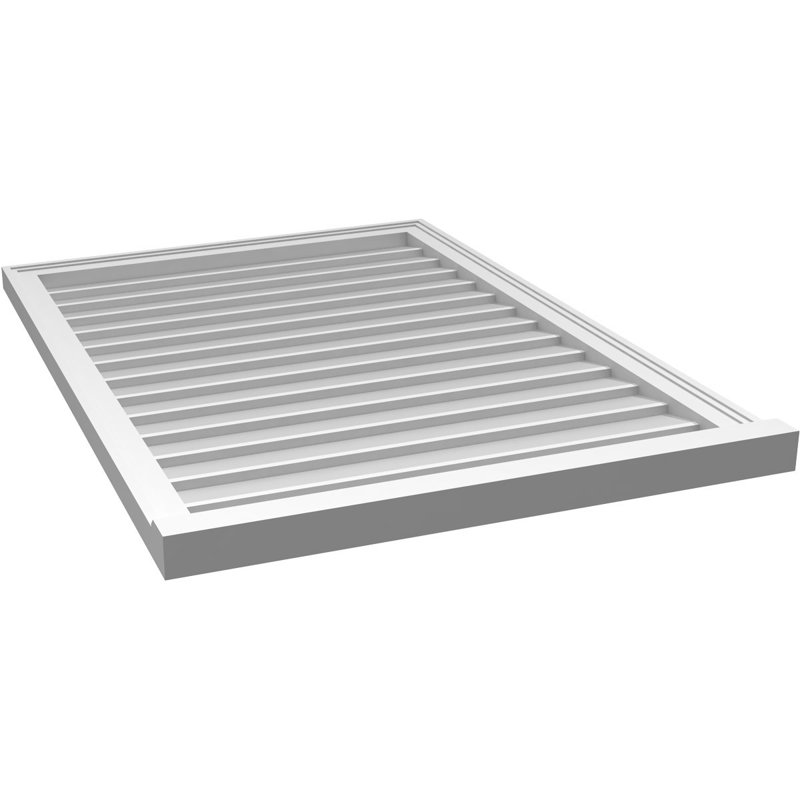 Cadre de seuil Brickmould, brun clair apprêté, H 42 po x l 30 po x P 2 po