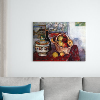 'Still Life with Soup Tureen' by Paul Cezanne Painting Print