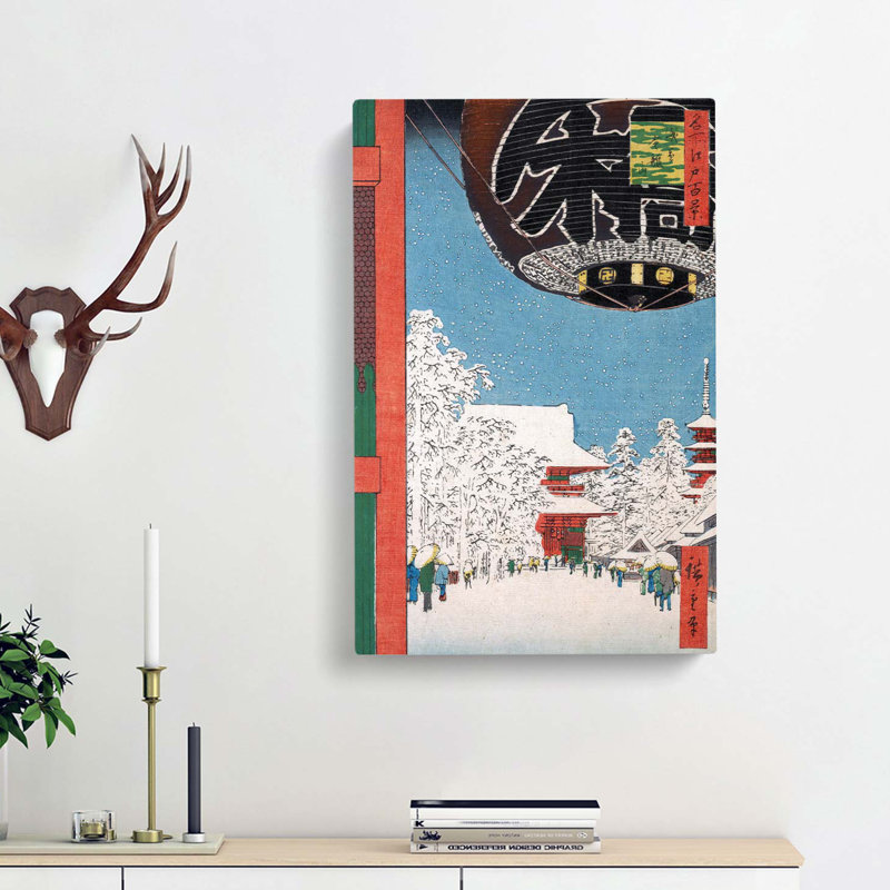 Kinryusan Temple by Utagawa Hiroshige - Wrapped Canvas Print, 76cm H x 50cm W x 3cm D