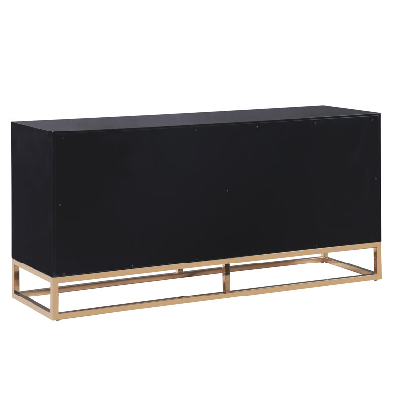 Buffet de 64 po de large Schaible, Noir