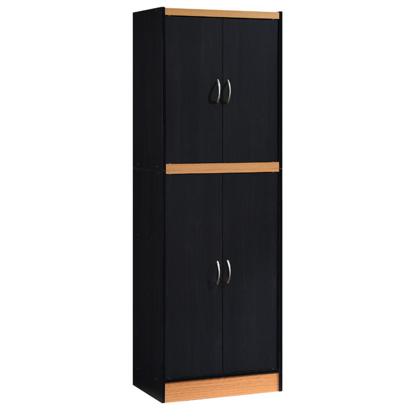 Armoire de cuisine autoportante de 24 po de largeur avec 5 tablettes, organisateur de rangement peu encombrant
