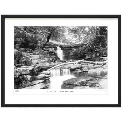 Clydach, Lower Fall 1893 - Single Picture Frame Print
