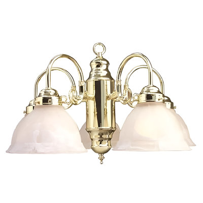 Pbr Traditional Chandelier, Polish Brass