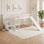 Lit superposé en bois sur 3 tiroirs avec glissière réversible et escalier de rangement-1209877164