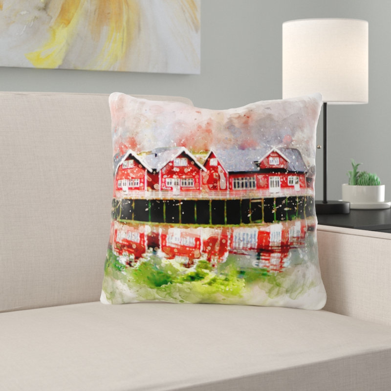 Coussin river Mannion, Microsuède, Intérieur